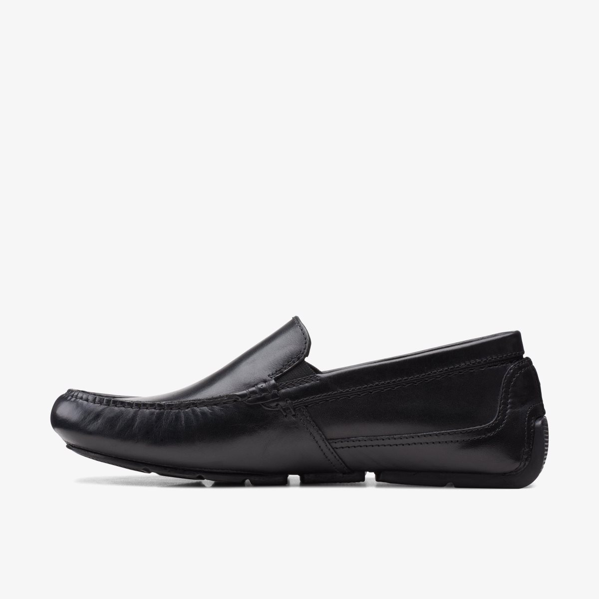 Clarks Markman Plain Black Leather Black | KE8462519