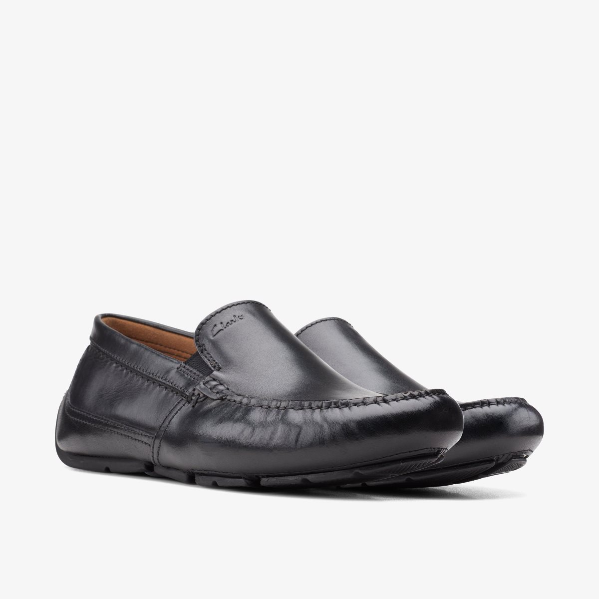 Clarks Markman Plain Black Leather Black | KE8462519