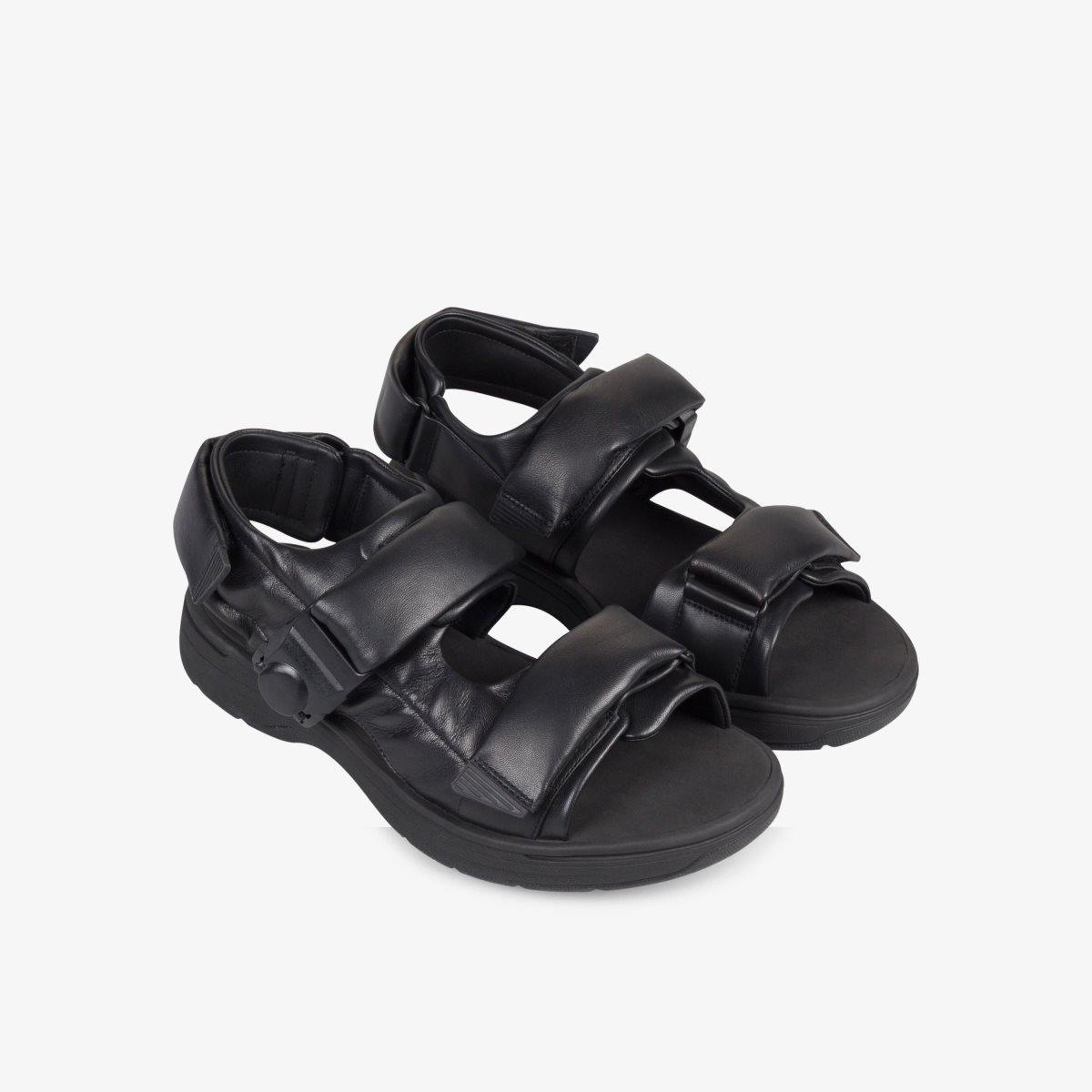 Clarks Martine Rose Mens Sandal 1 Black Leather Black | SQ4279386