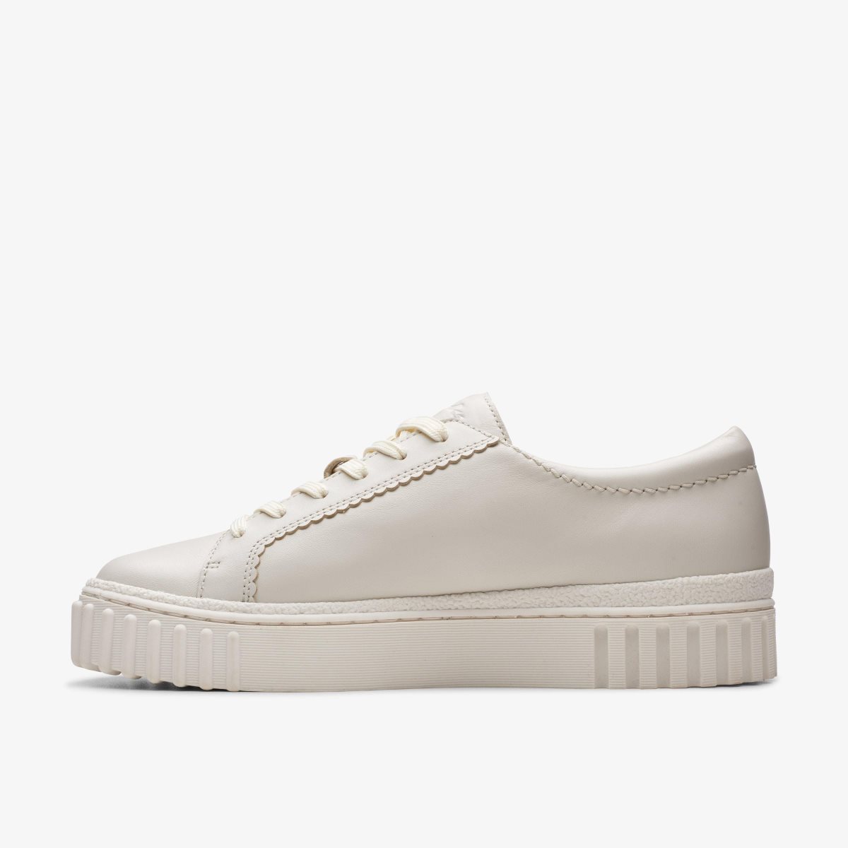 Clarks Mayhill Walk Off White Leather White | RB8975061