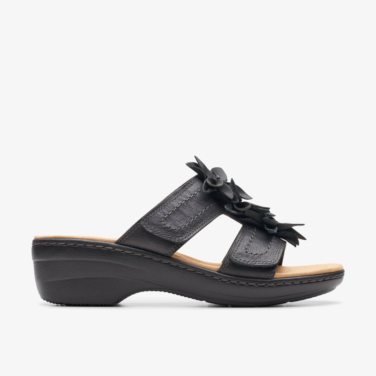 Clarks Merliah Raelyn Black Leather Black | NG6482571