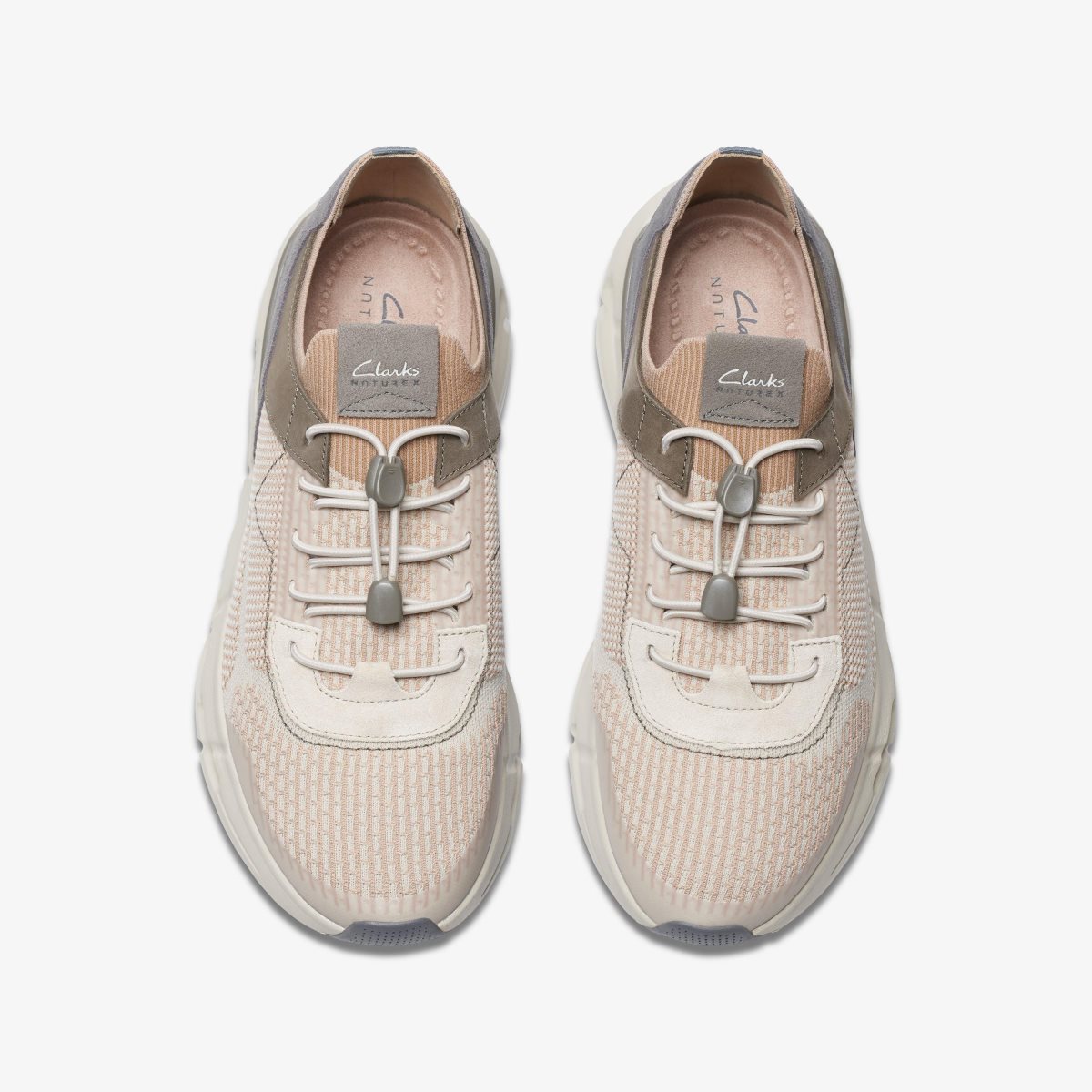 Clarks NXE Knit Ecru Combination Ecru | IO0235971