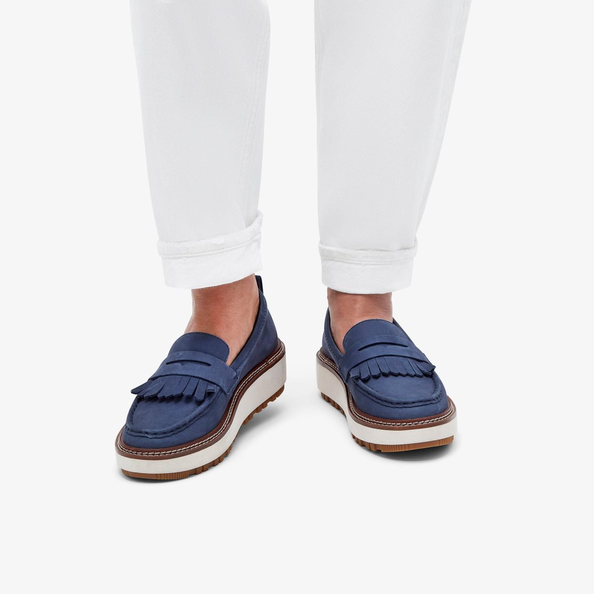 Clarks Orianna Loafer Navy Nubuck Navy | KW1906732