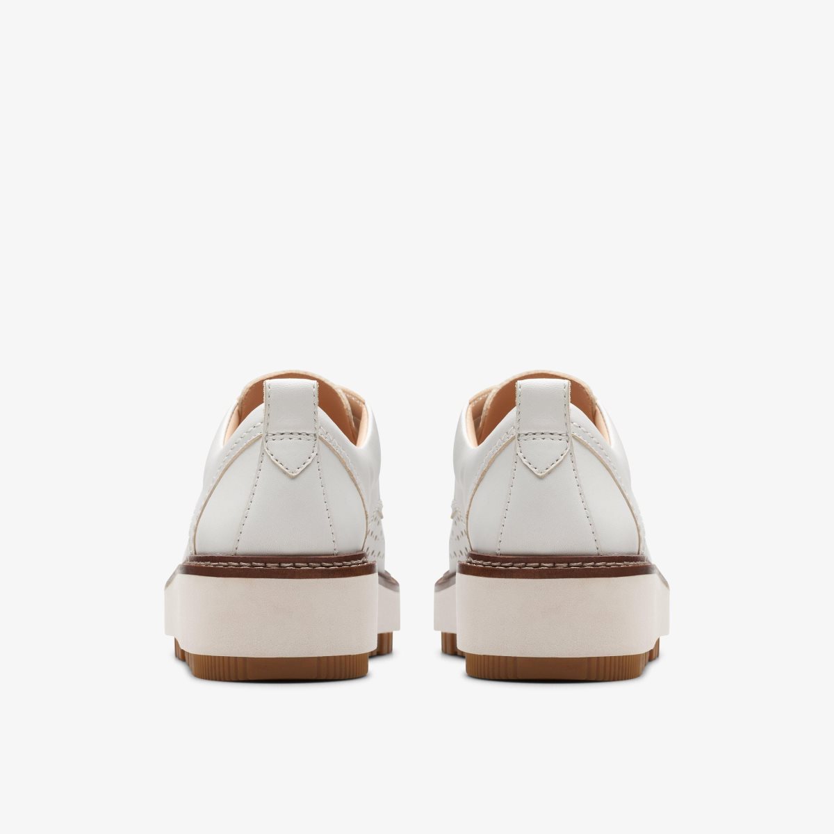 Clarks Orianna Move Off White Leather White | DX9751834