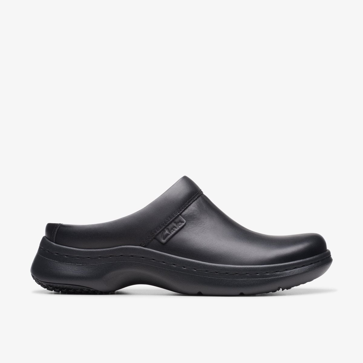 Clarks Pro Clog Black Leather Black | NB0894732