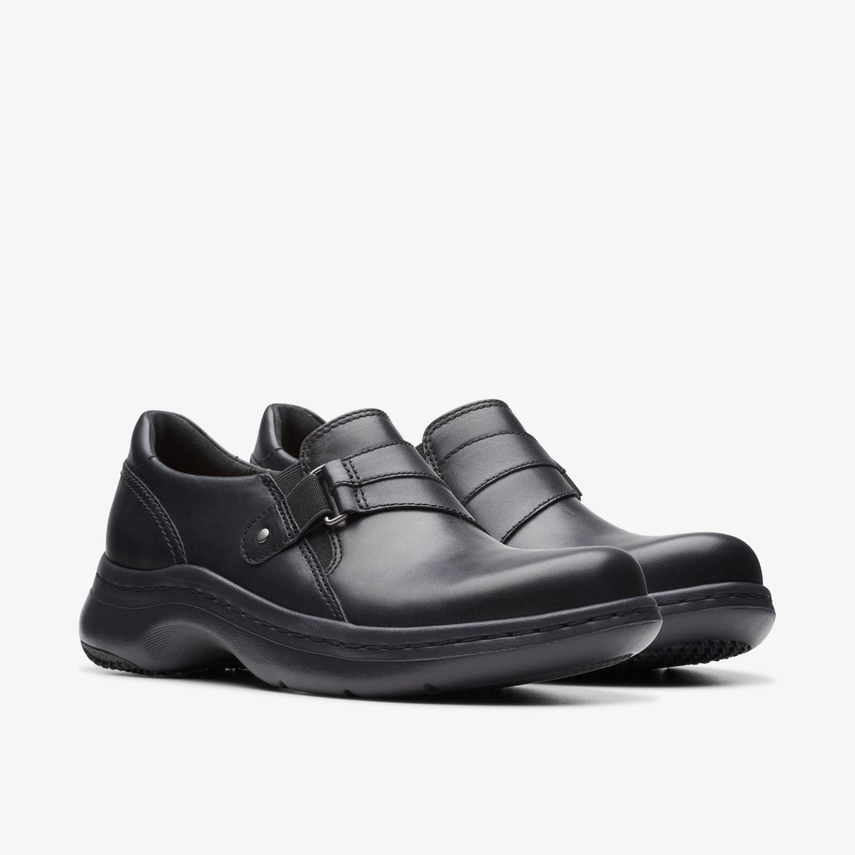 Clarks Pro Sky Black Leather Black | HK7438610