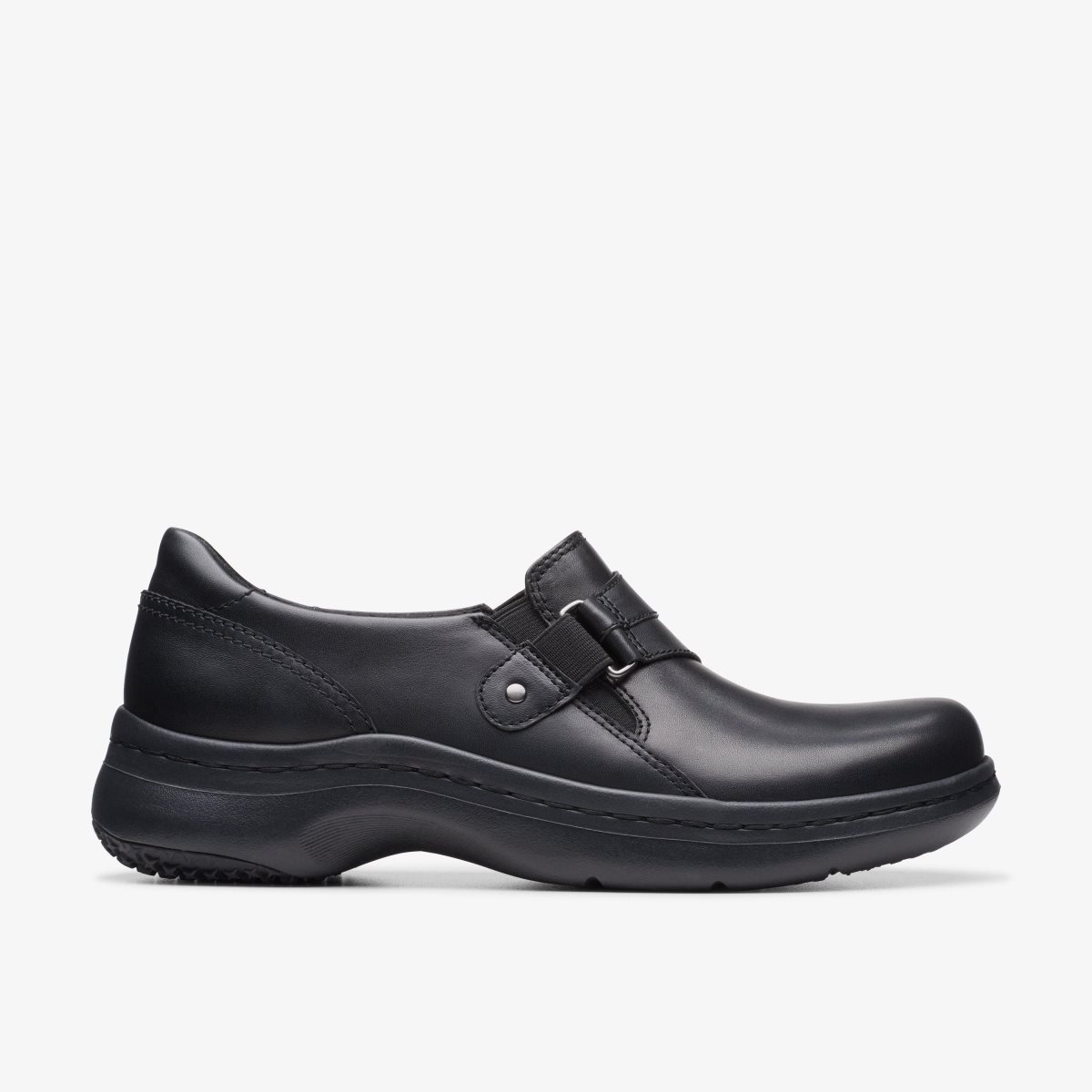 Clarks Pro Sky Black Leather Black | HK7438610