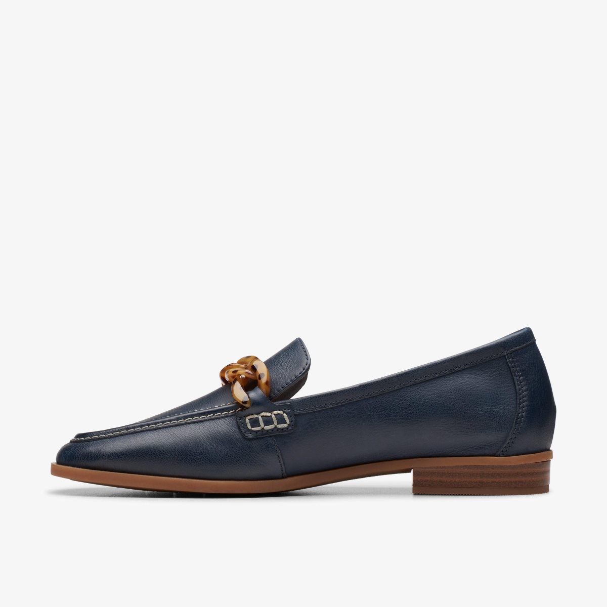 Clarks Sarafyna Iris Navy Leather Navy | AO0927836