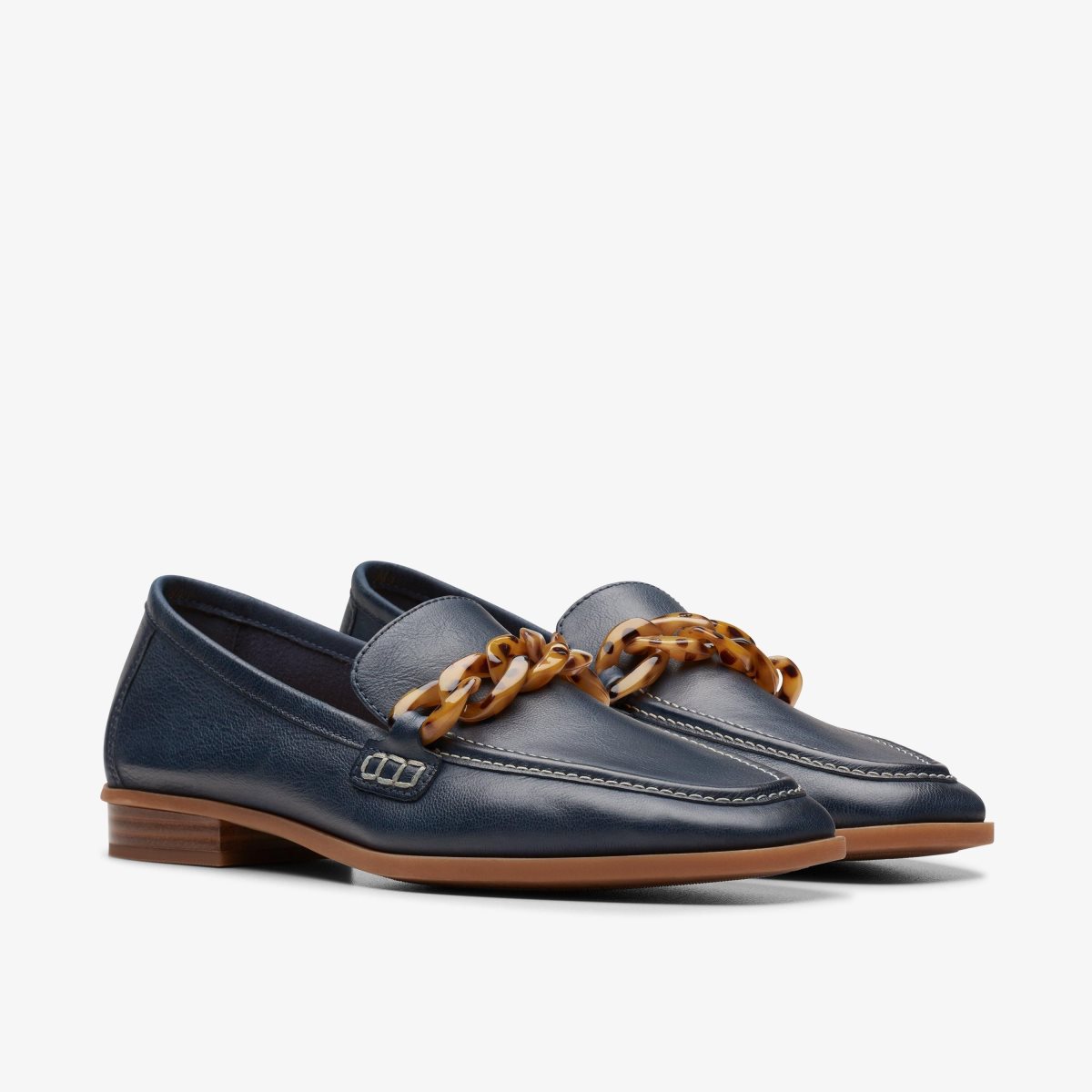 Clarks Sarafyna Iris Navy Leather Navy | AO0927836