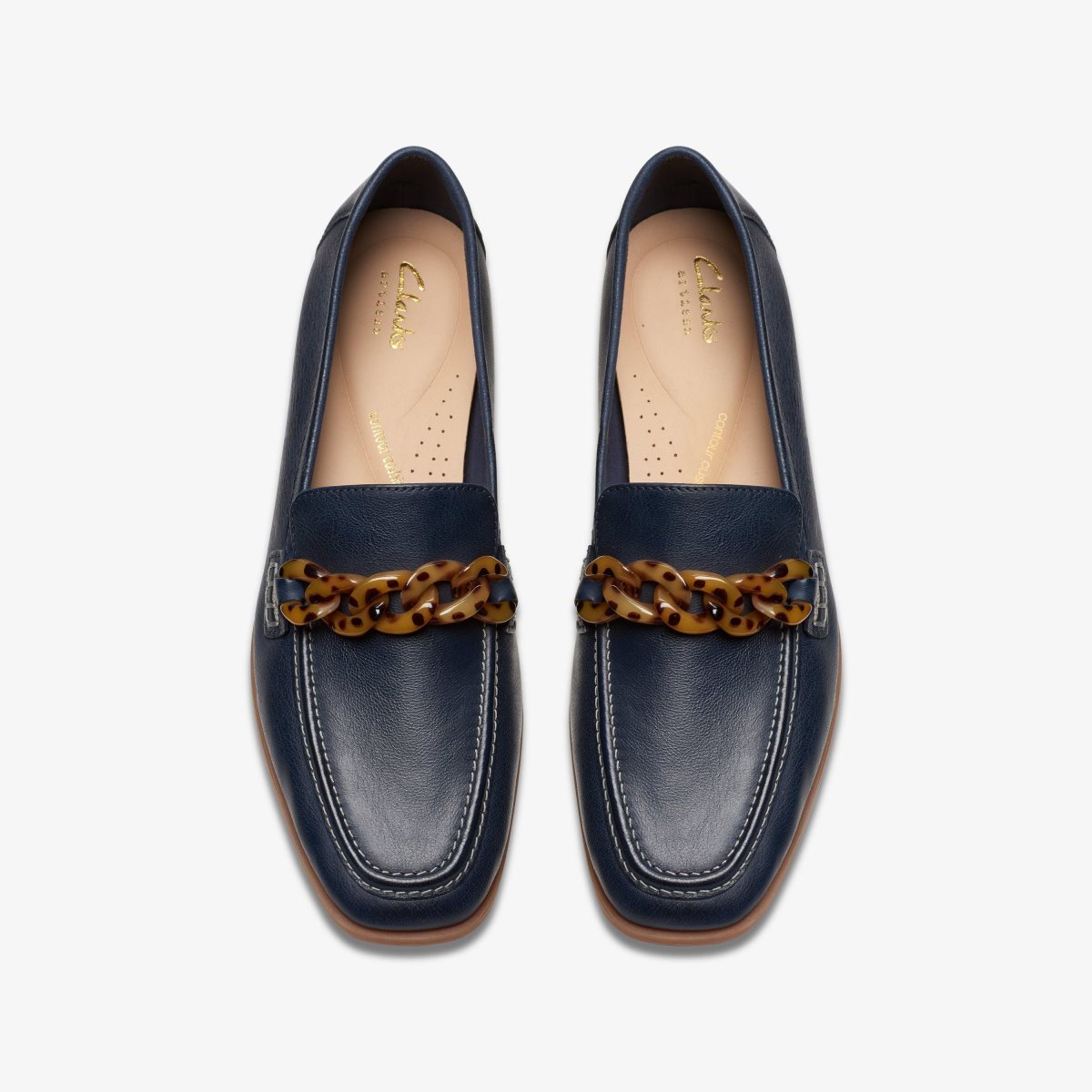 Clarks Sarafyna Iris Navy Leather Navy | AO0927836