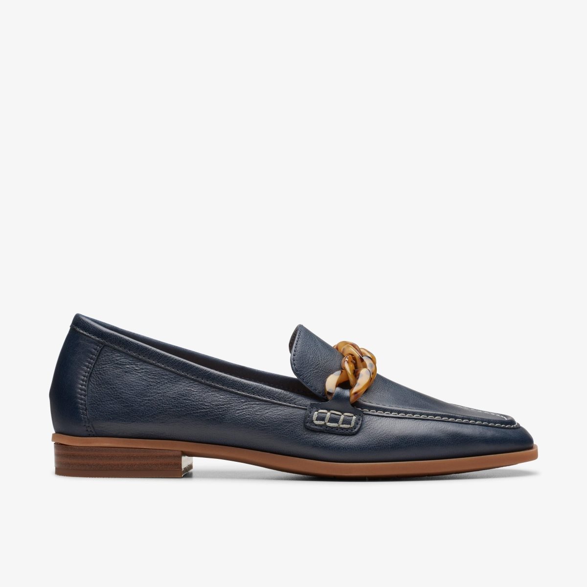 Clarks Sarafyna Iris Navy Leather Navy | AO0927836