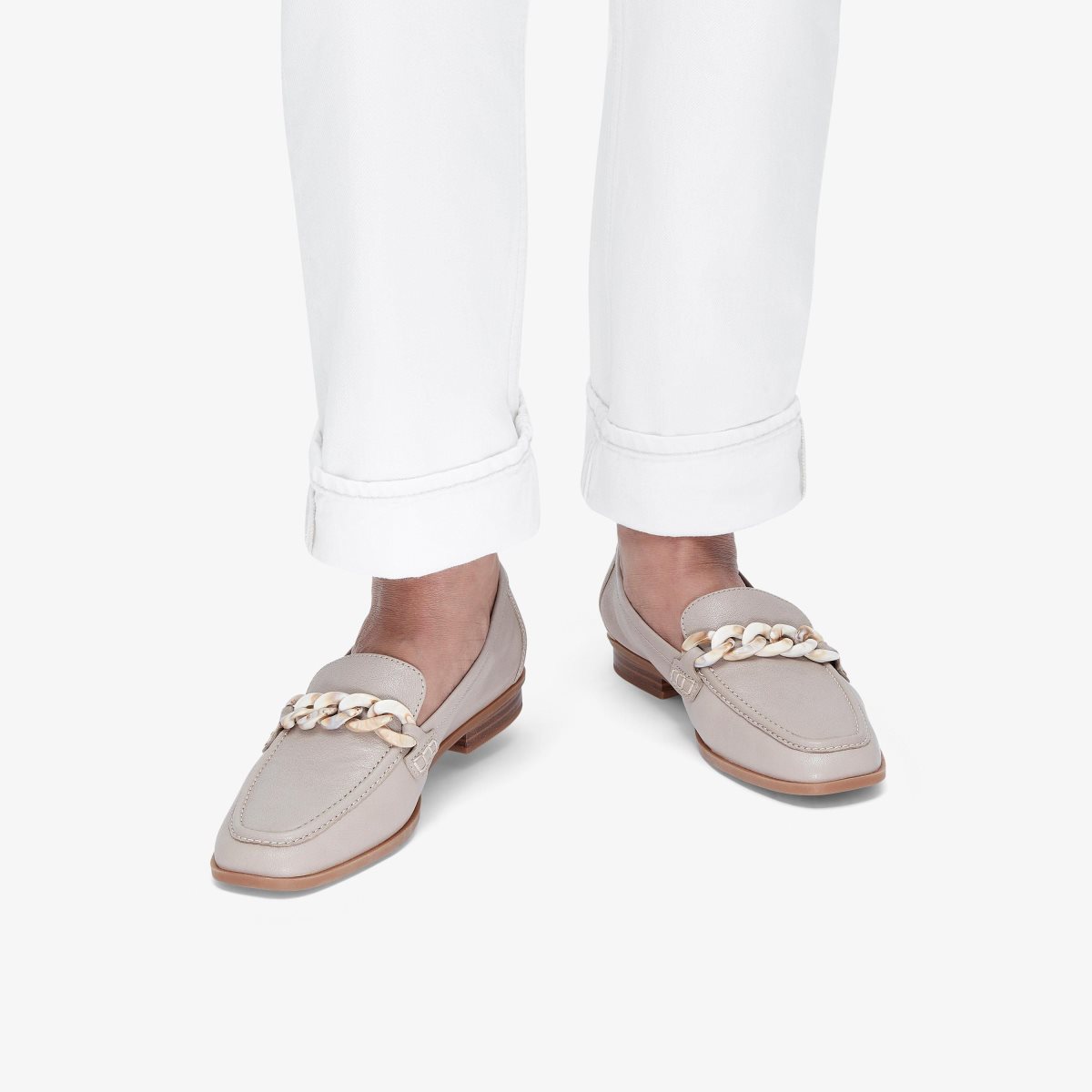 Clarks Sarafyna Iris Stone Leather Grey | BE5193874