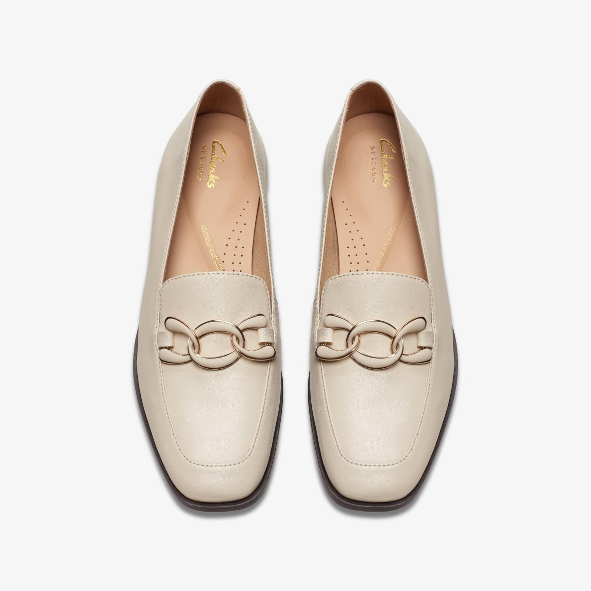 Clarks Sarafyna Rae Ivory Leather White | FA1305946