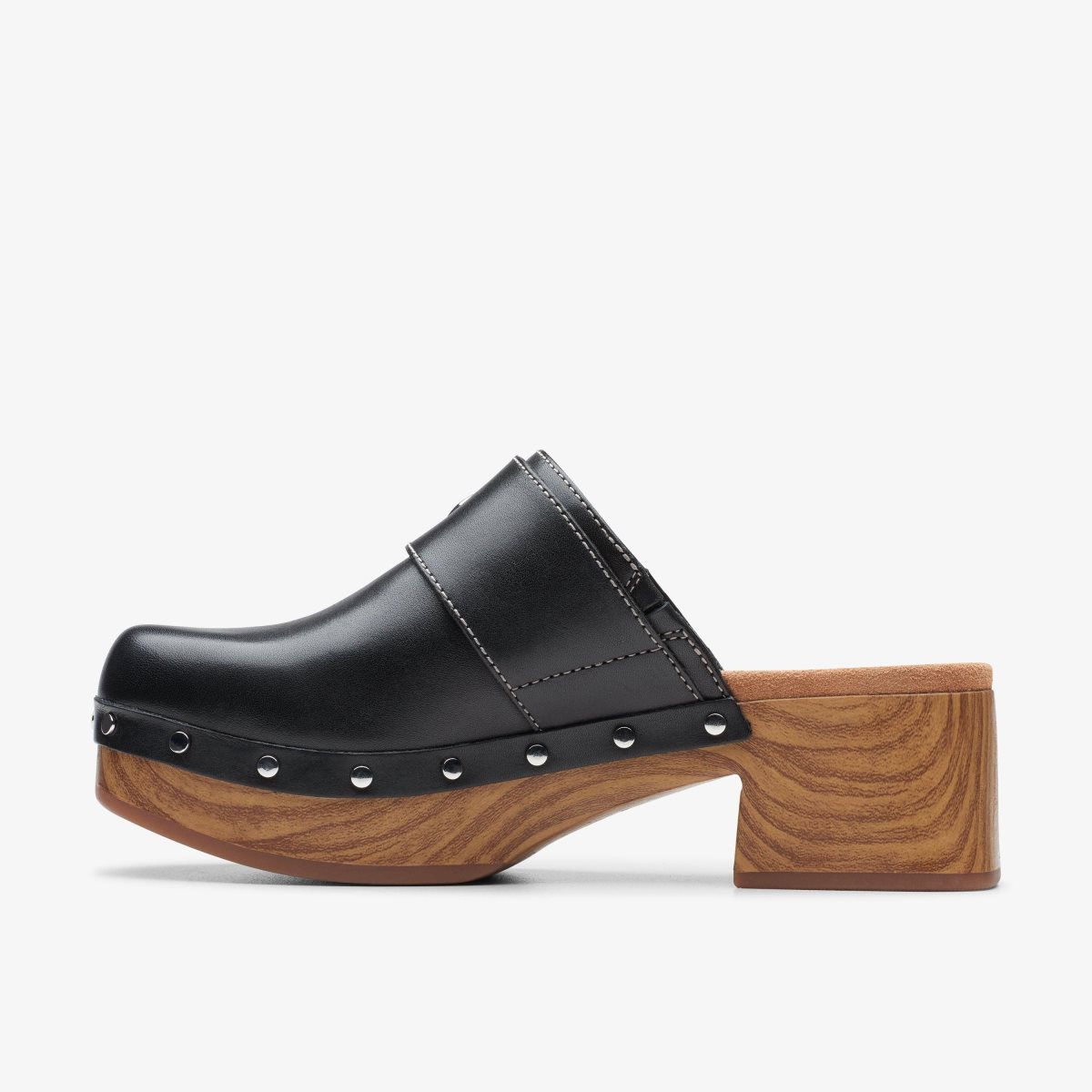 Clarks Sivanne Sun Black Leather Black | KQ3846572