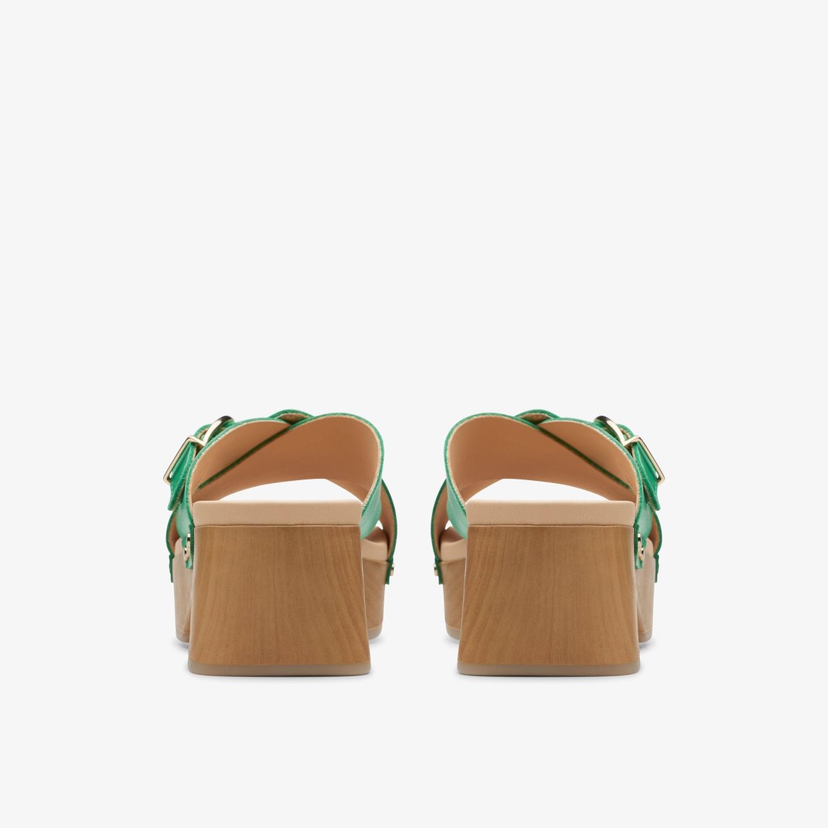 Clarks Sivanne Walk Green Leather Green | SE0184972