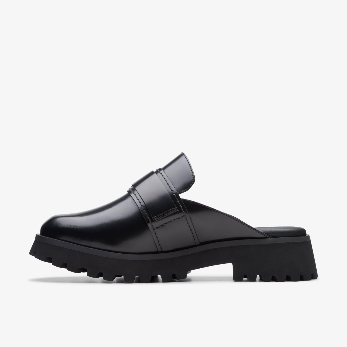 Clarks Stayso Free Black Leather Black | QG8159027