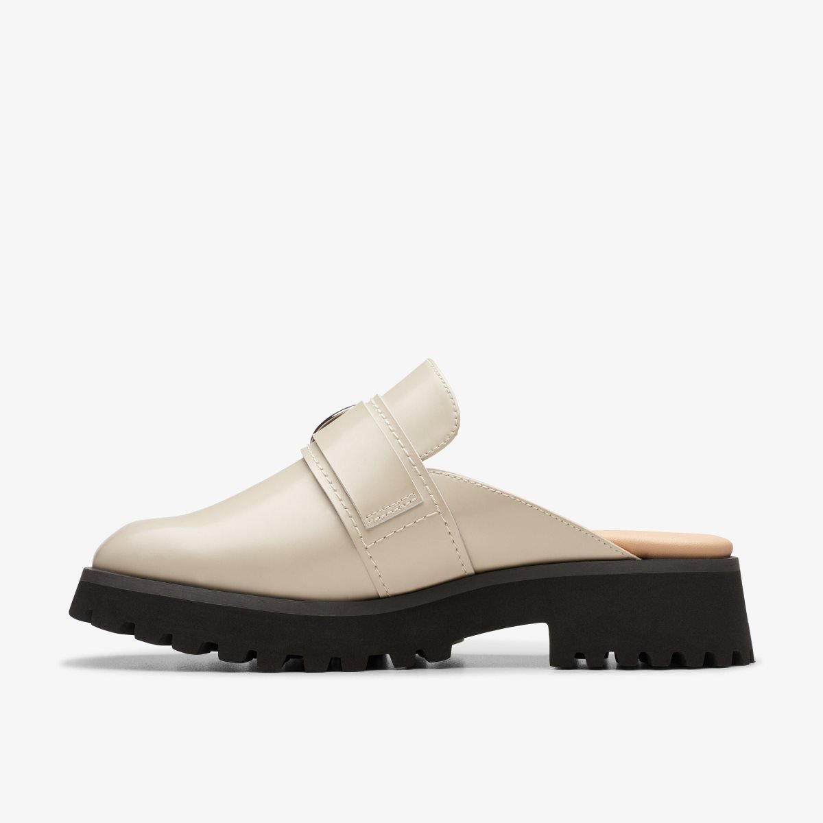 Clarks Stayso Free Ivory Leather White | BC4973682