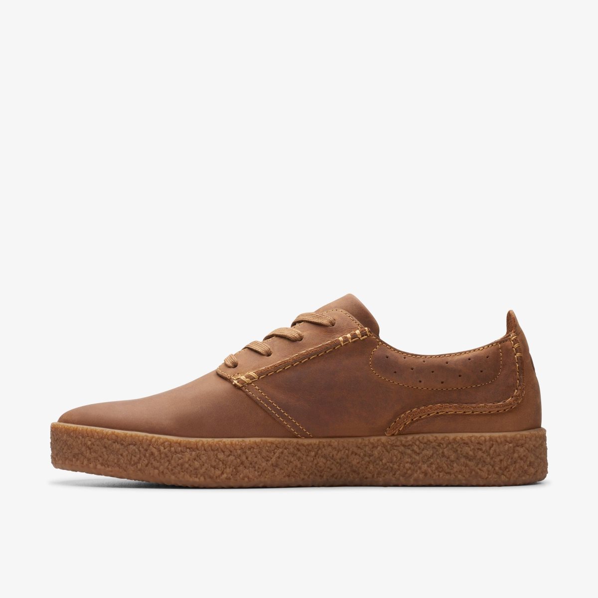 Clarks Streethill Lace Dark Tan Leather Dark Brown | VX4289710