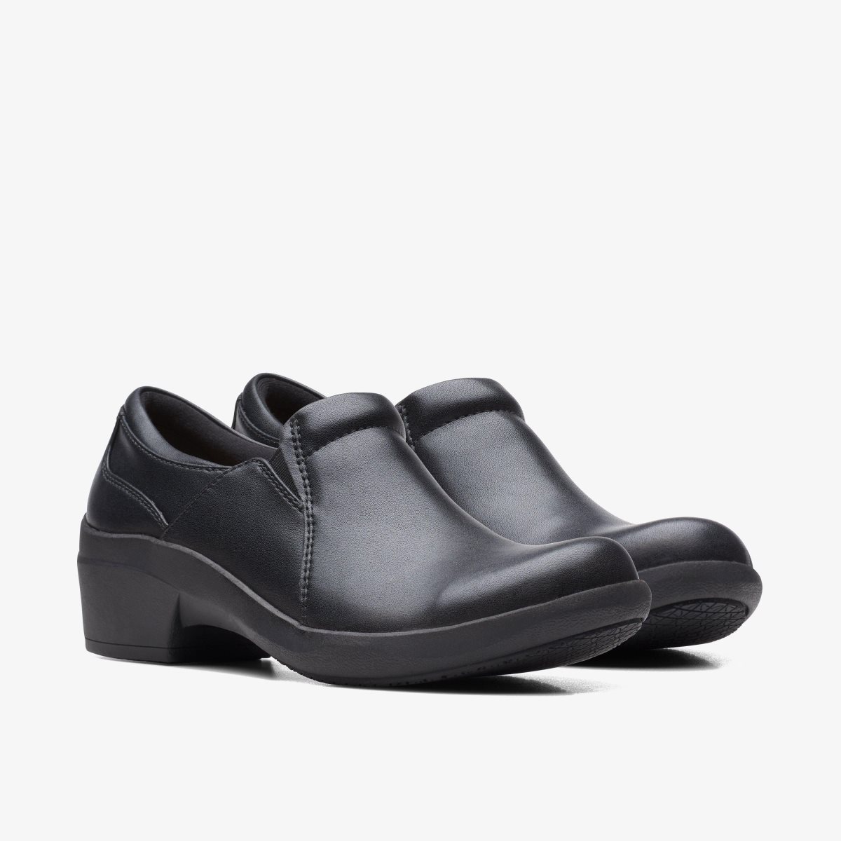 Clarks Talene Pace Black Leather Black | VO8241973