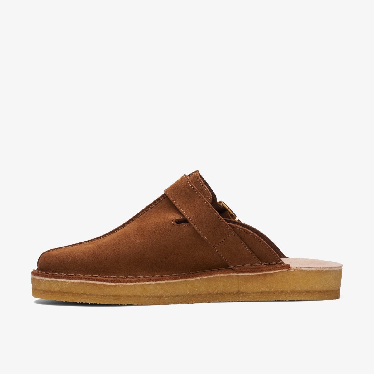 Clarks Trek Mule Caramel Suede Caramel | VD7380519