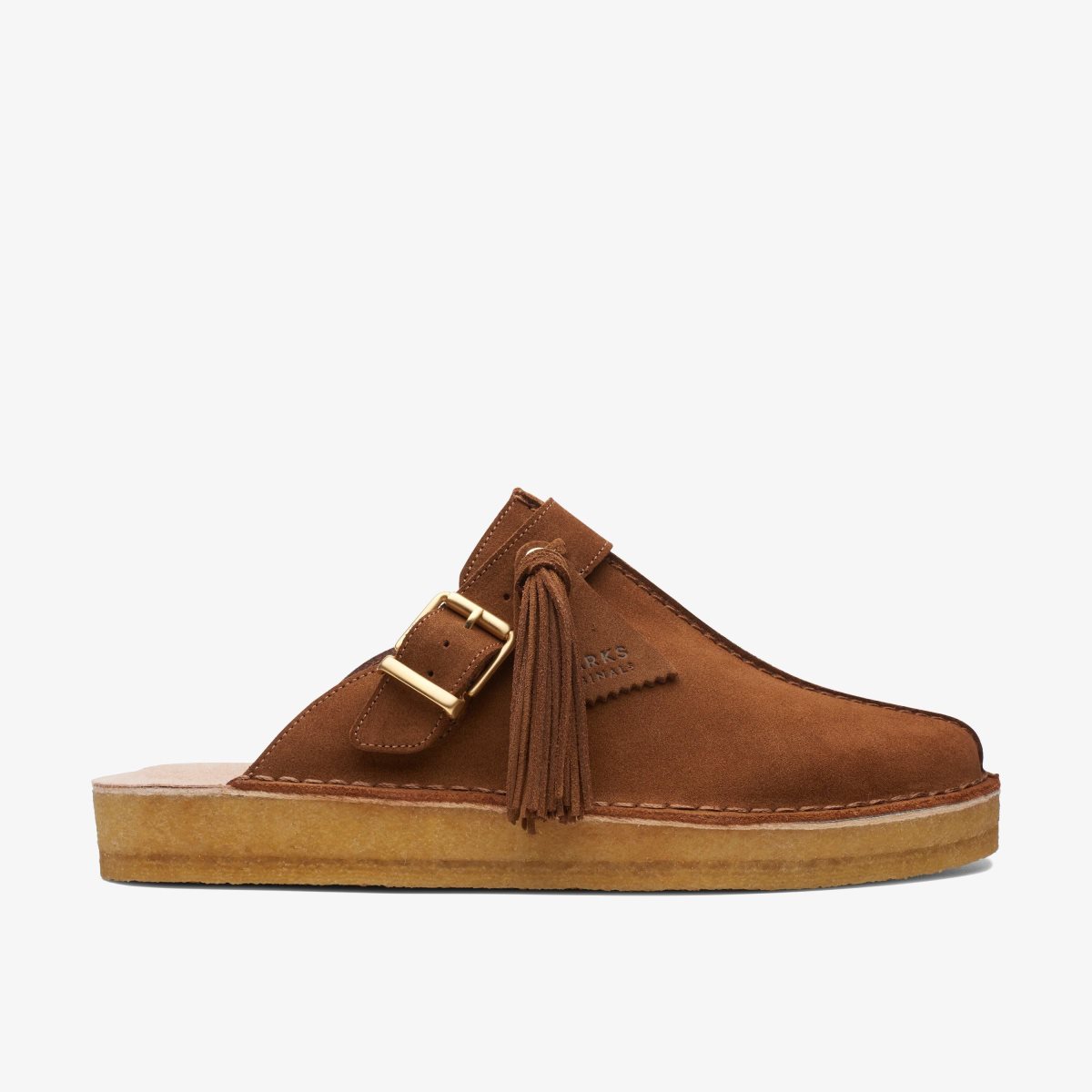 Clarks Trek Mule Caramel Suede Caramel | VD7380519