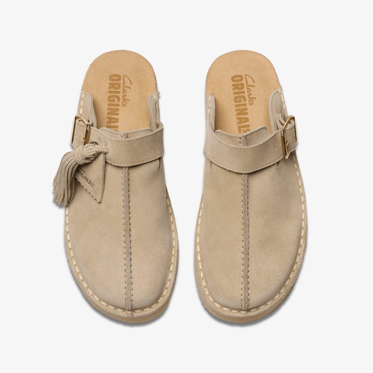 Clarks Trek Mule Sand Suede Brown | MS1982647