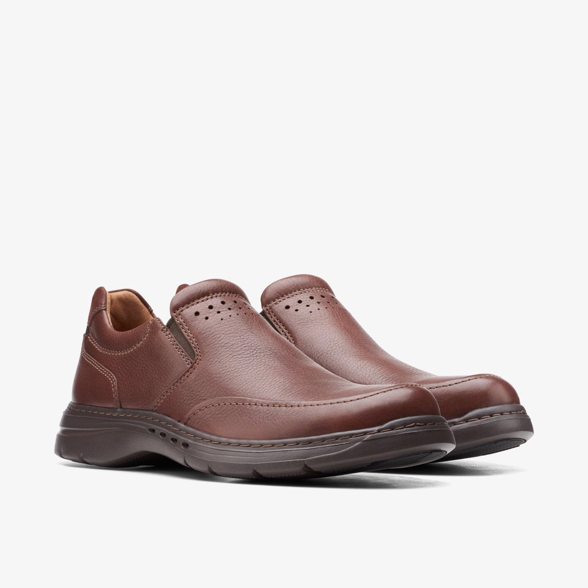 Clarks Un Brawley Step Mahogany Leather Mahogany | IE3807265