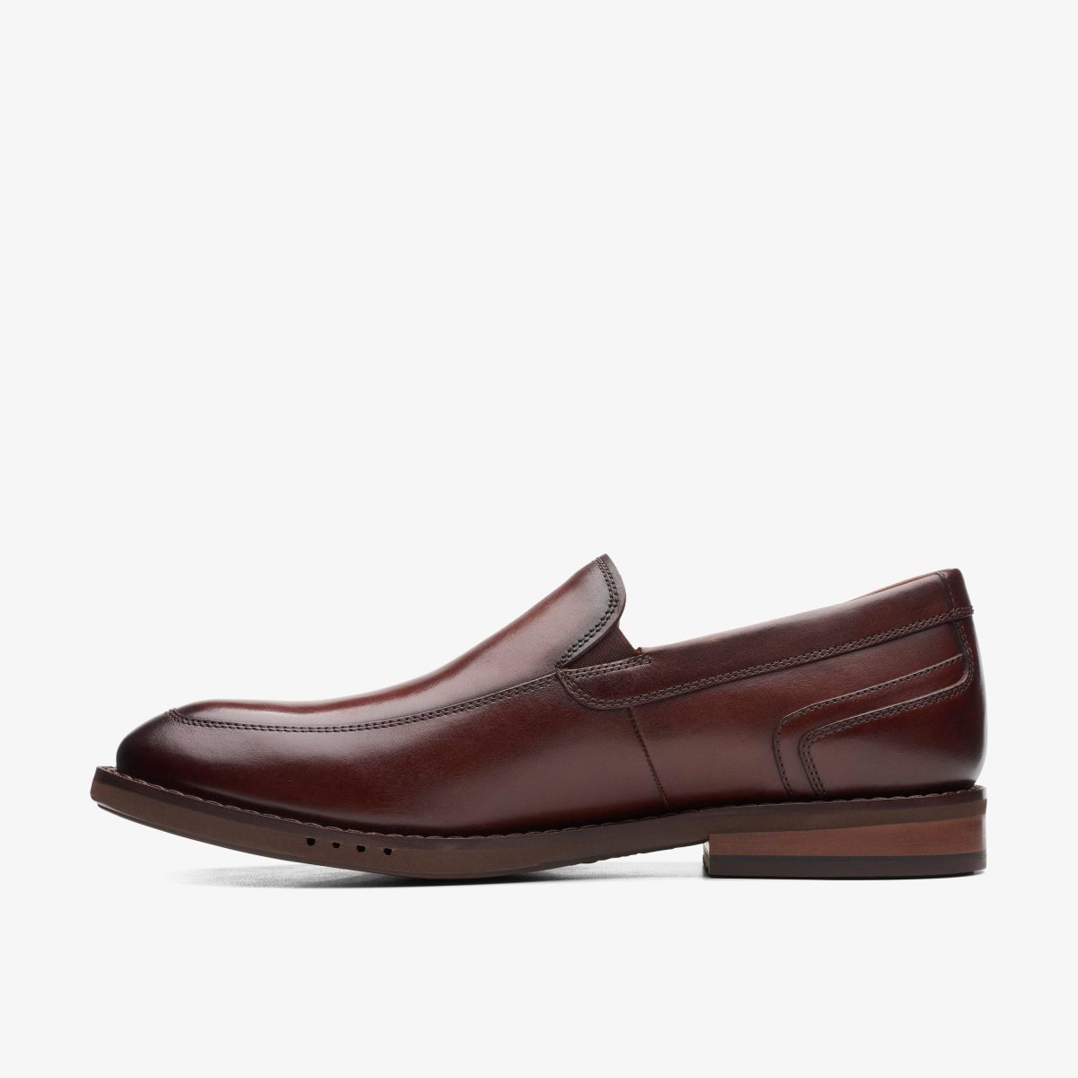 Clarks Un Hugh Step Brown Leather Brown | NO4123689