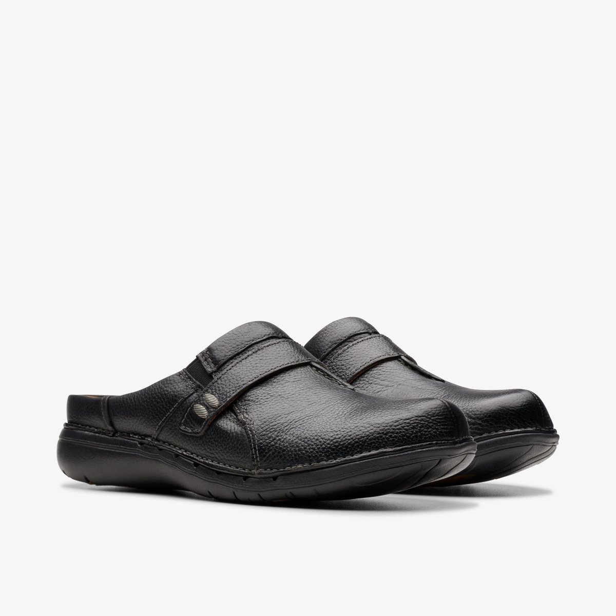 Clarks Un Loop Ease Black Leather Black | YO6180327