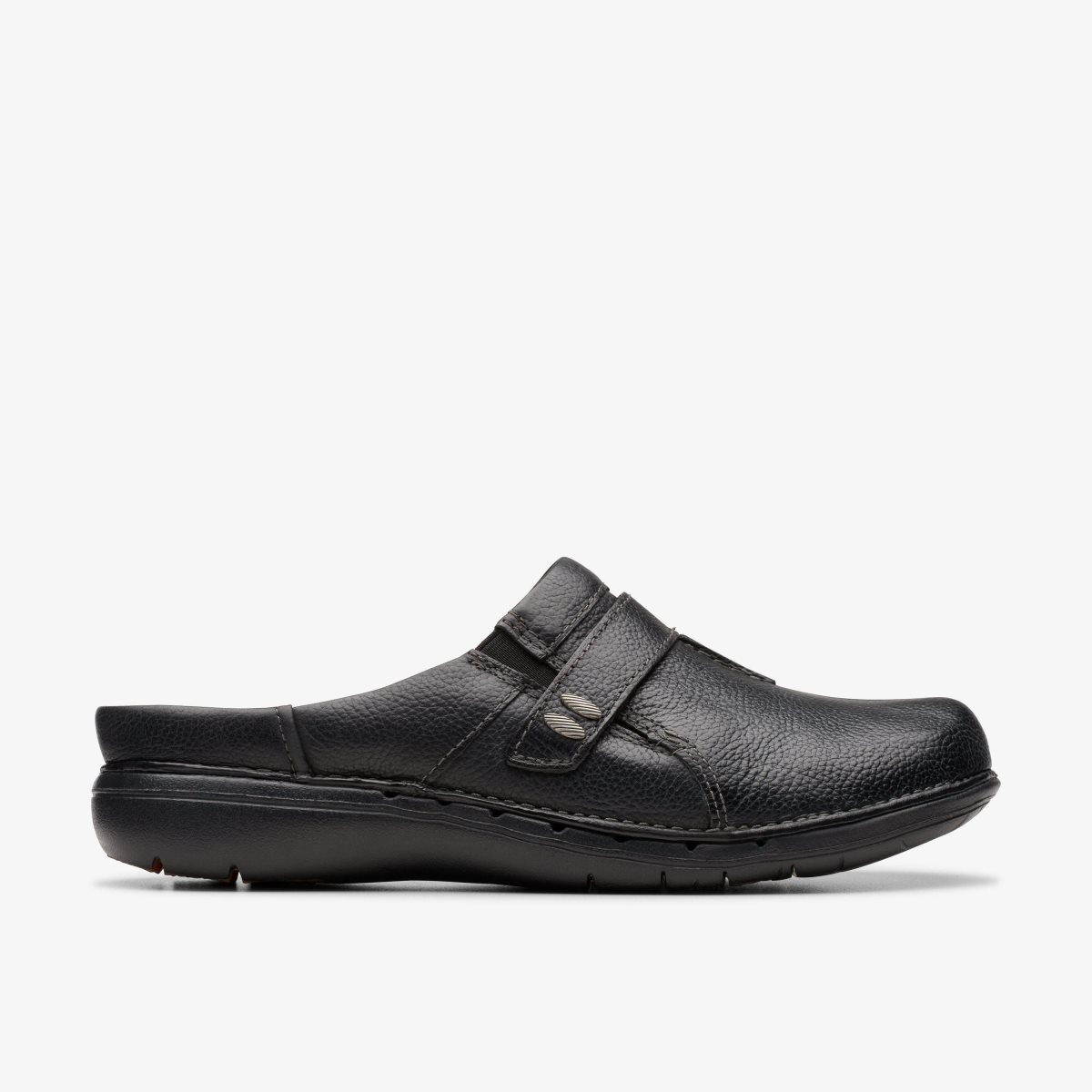 Clarks Un Loop Ease Black Leather Black | YO6180327