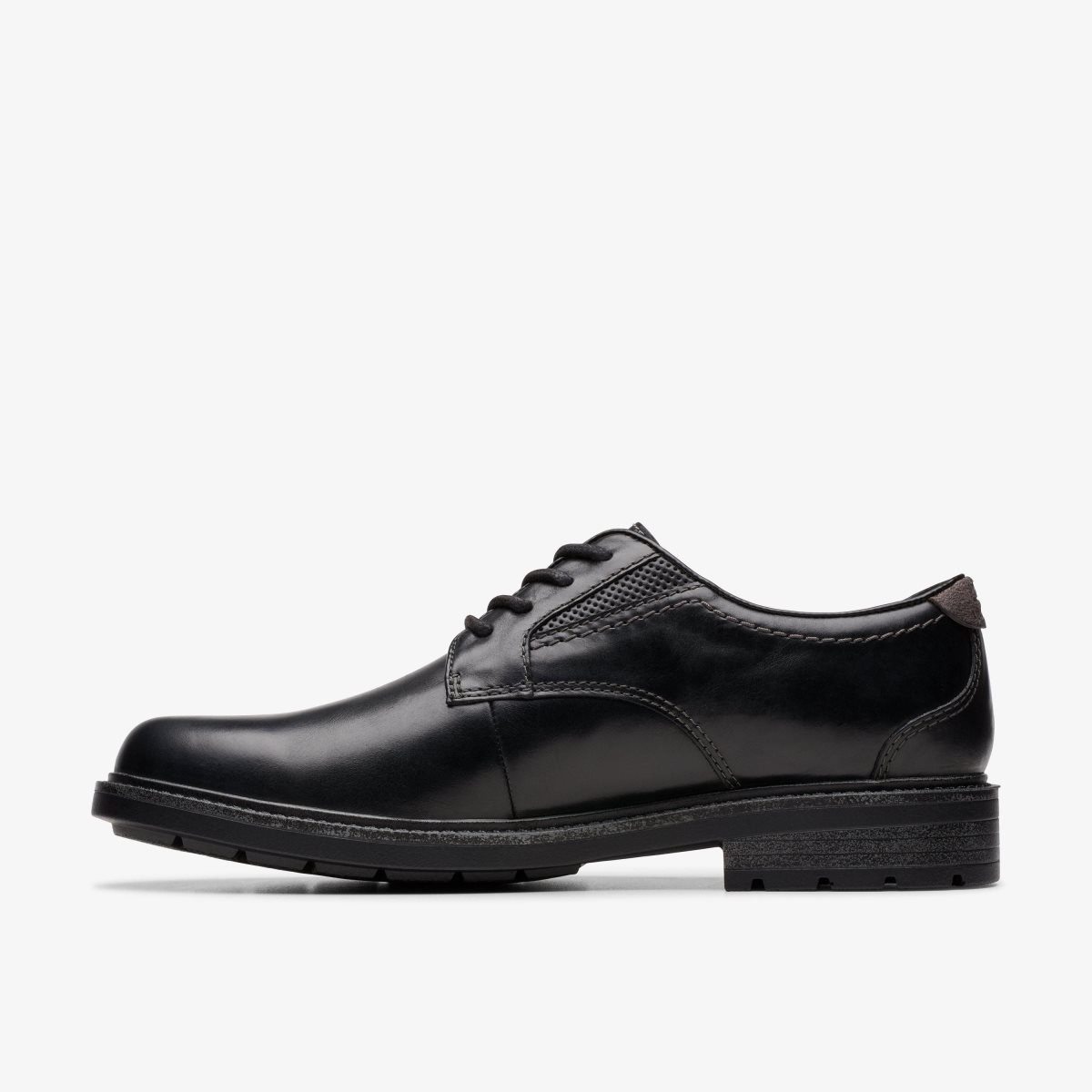 Clarks Un Shire Low Black Leather Black | SZ0932465