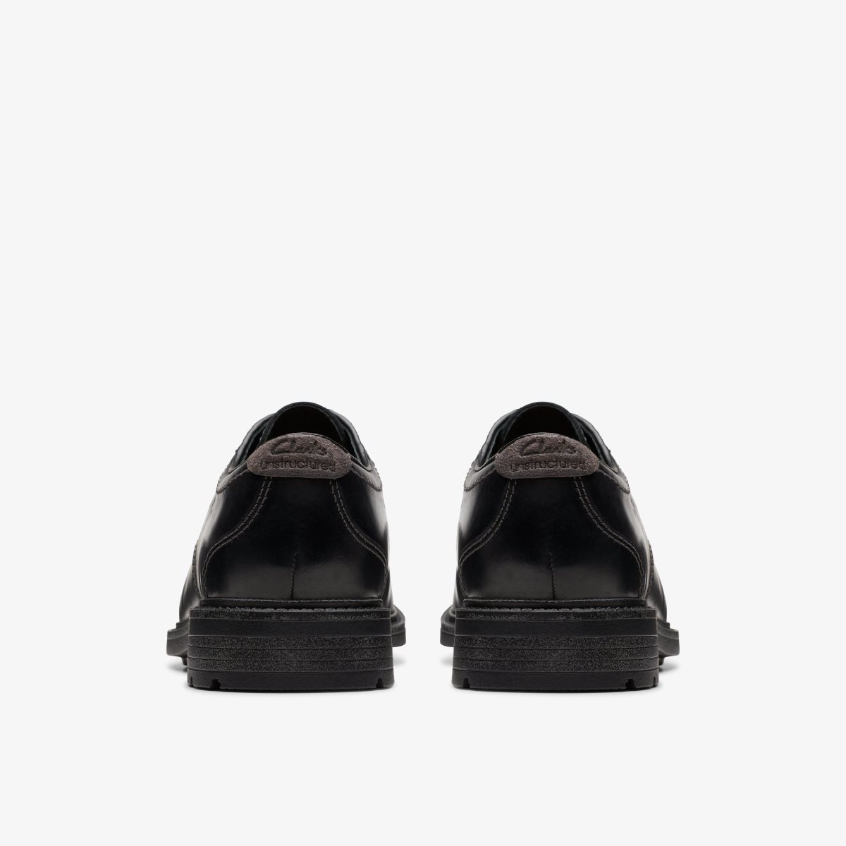 Clarks Un Shire Low Black Leather Black | SZ0932465