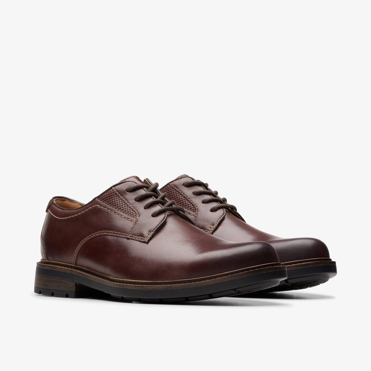 Clarks Un Shire Low Brown Leather Brown | AJ0731945