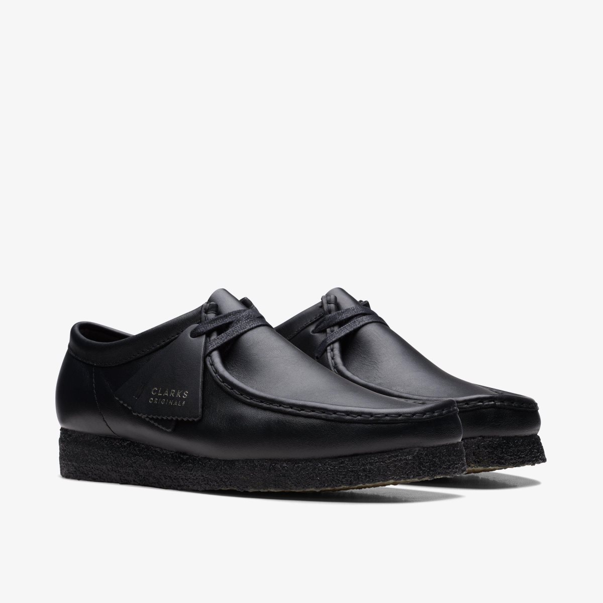 Clarks Wallabee Black Leather undefined | KQ6820417