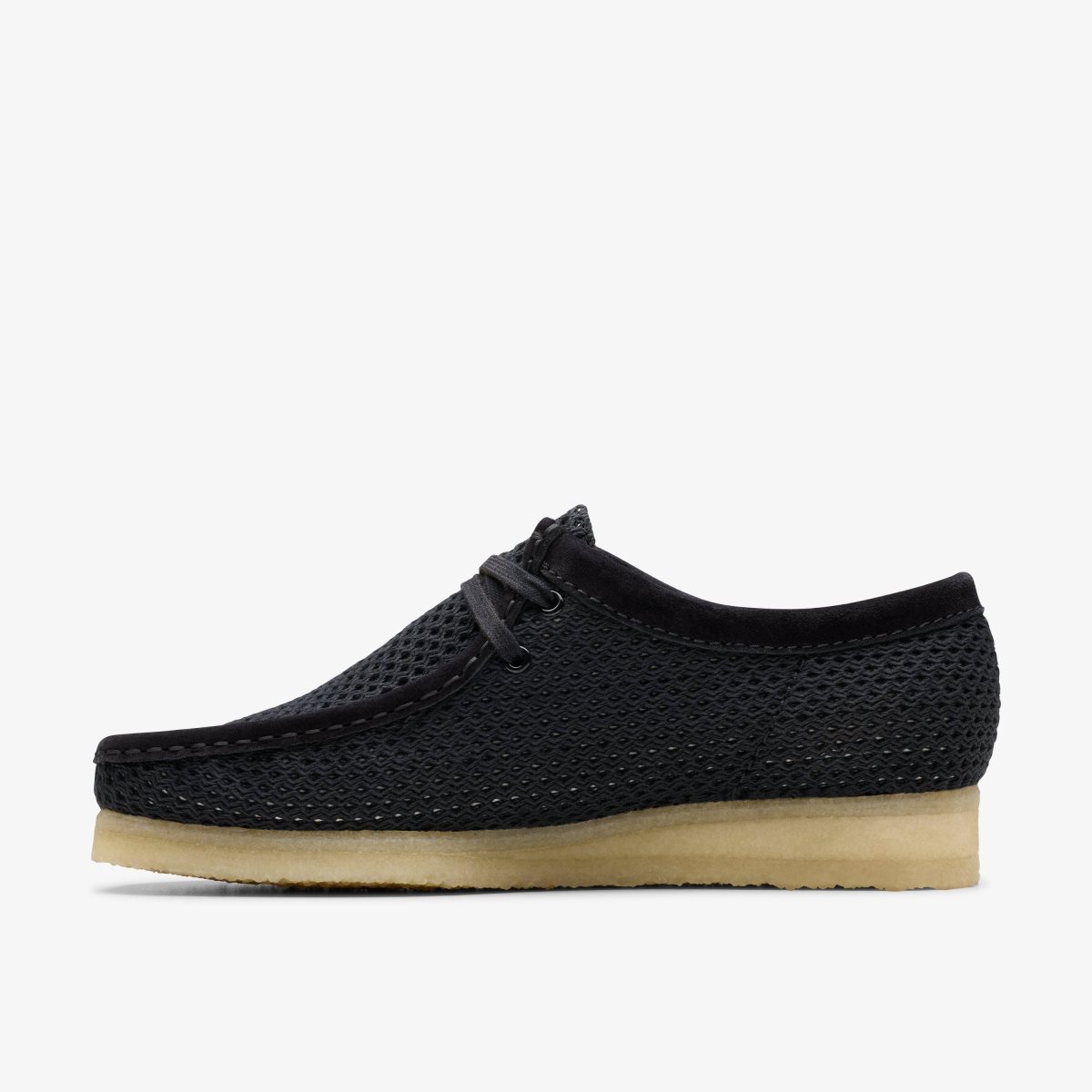 Clarks Wallabee Black Mesh Black | PL8796401