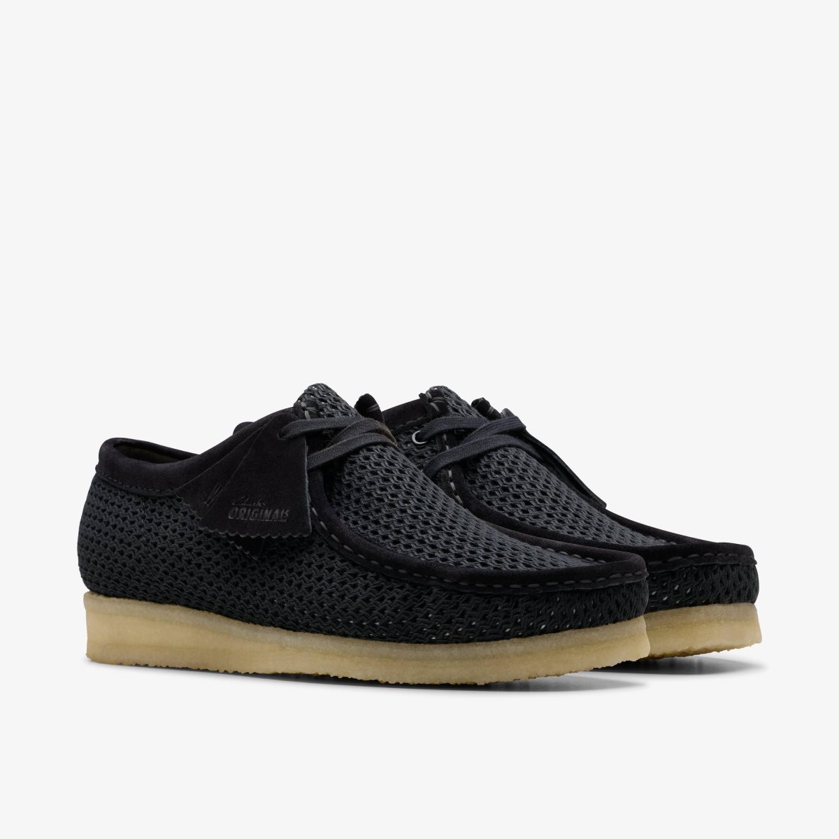 Clarks Wallabee Black Mesh Black | PL8796401