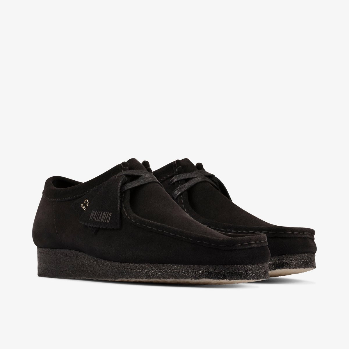 Clarks Wallabee Black Suede undefined | IY7345698