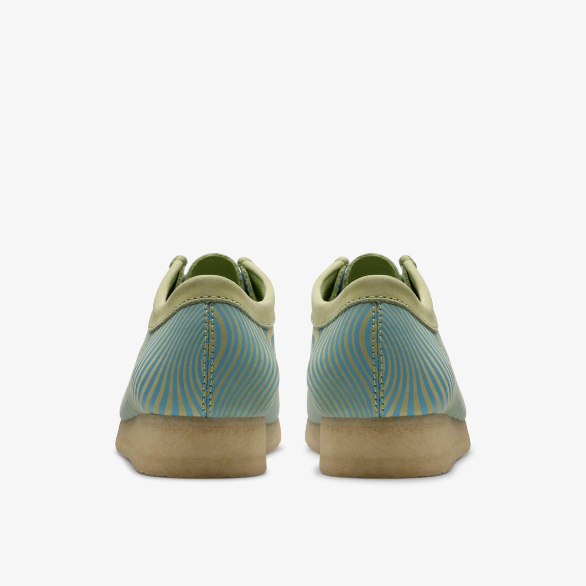 Clarks Wallabee Blue/Lime Print Blue / Light Green | IC1937860