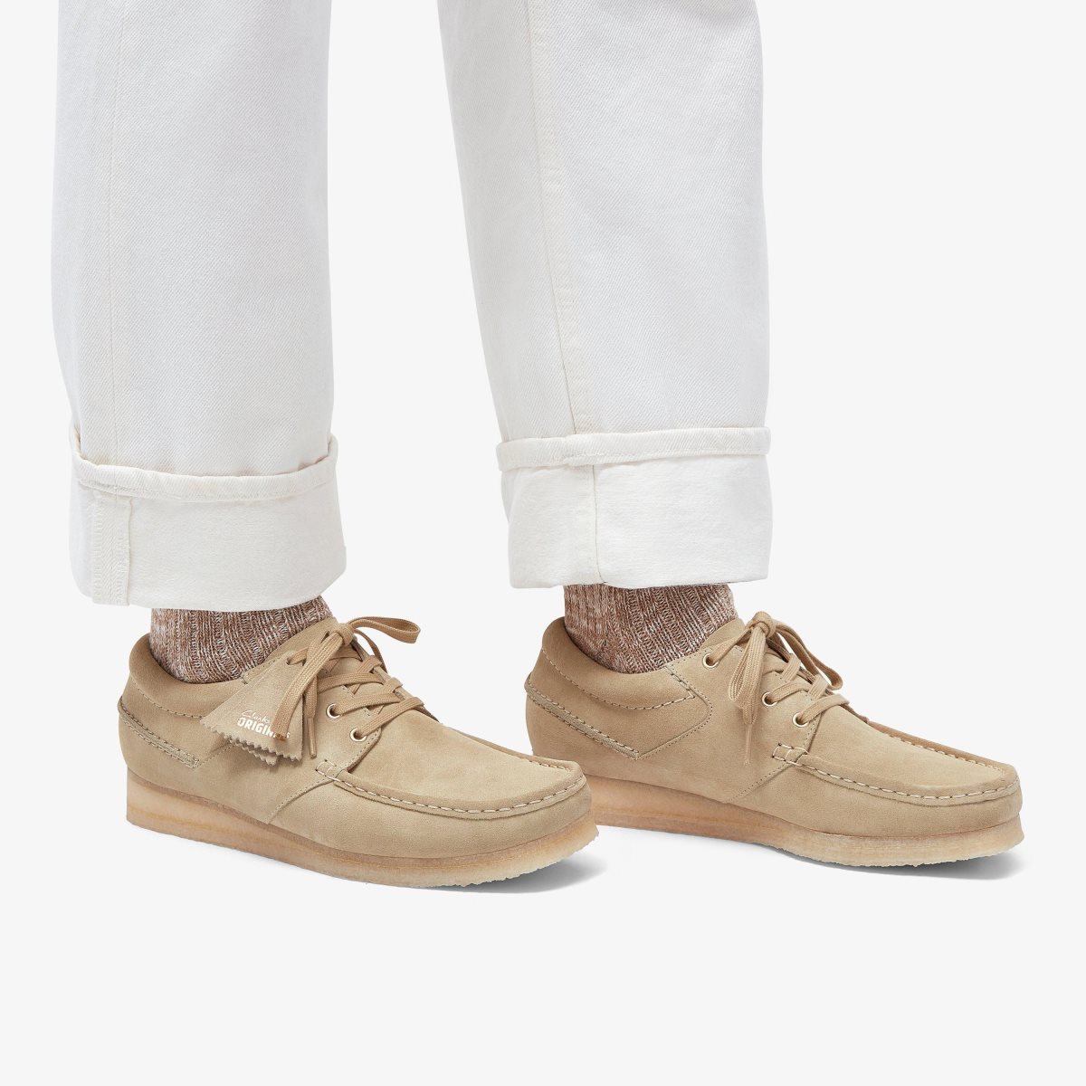 Clarks Wallabee Boat Maple Suede Maple | UX1274063