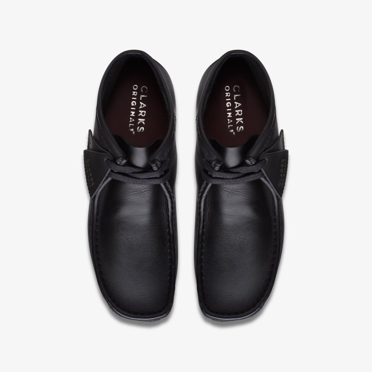 Clarks Wallabee Boot Black Leather Black | KX9728105