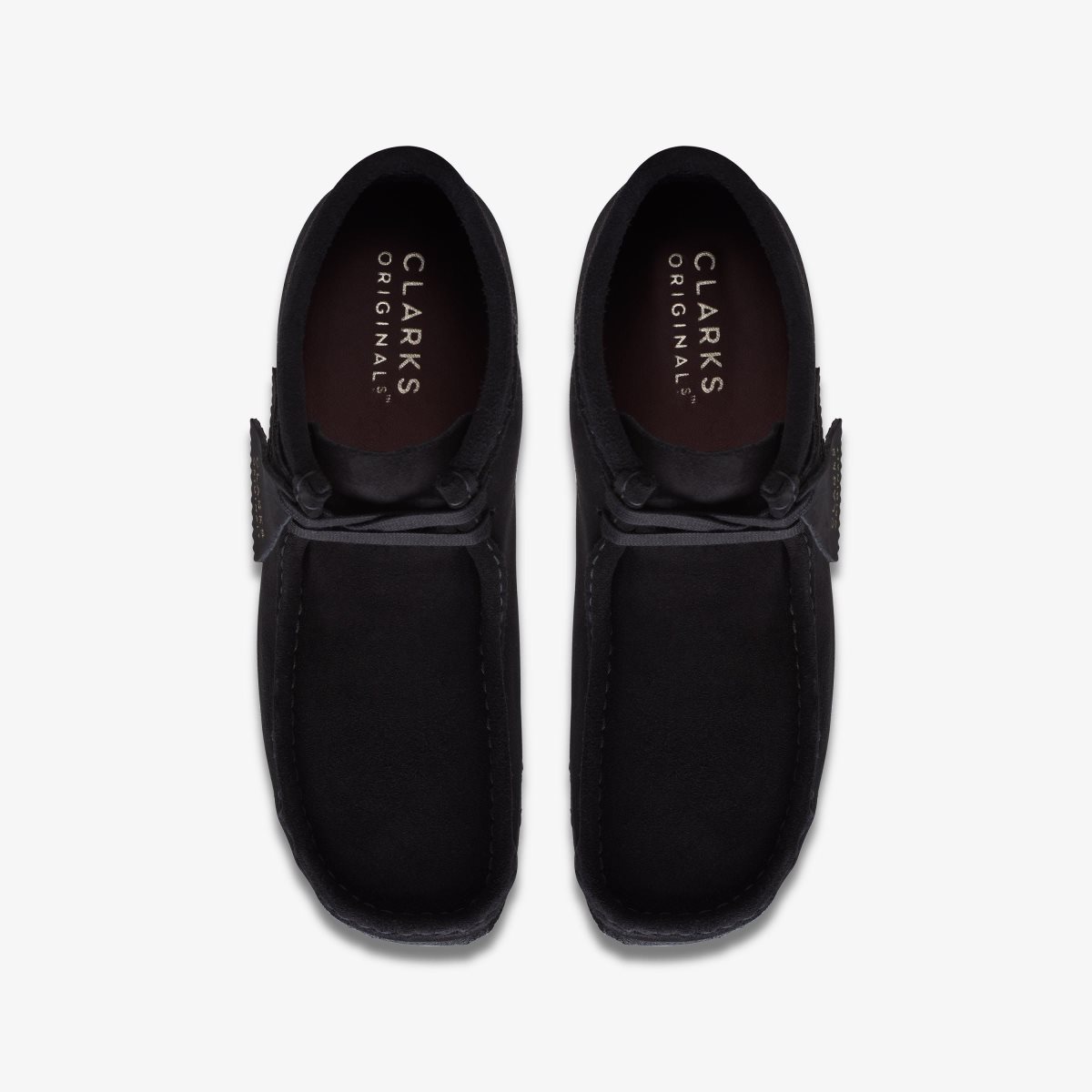 Clarks Wallabee Boot Black Suede Black | TN4297036