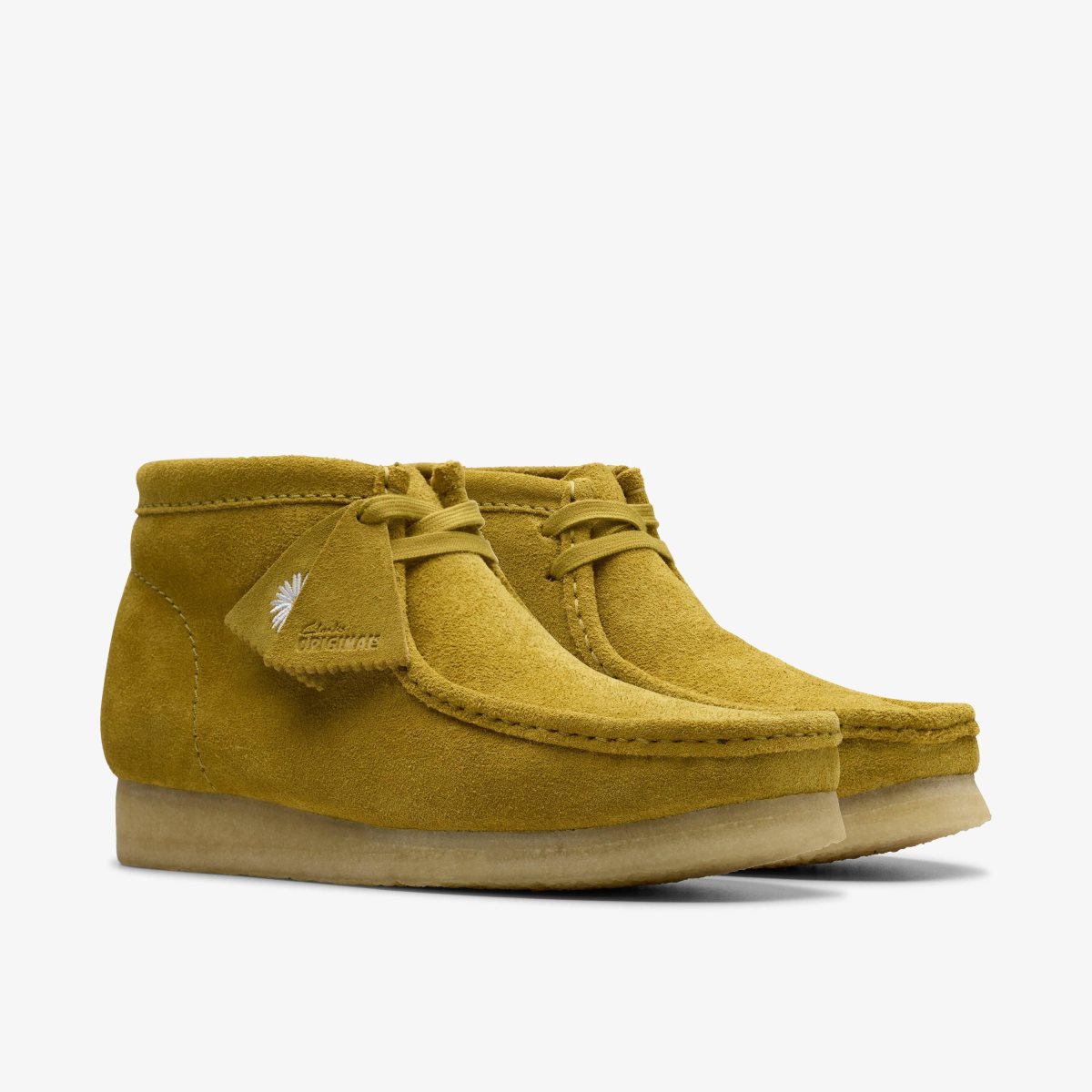 Clarks Wallabee Boot Olive Suede Olive | DX2349875