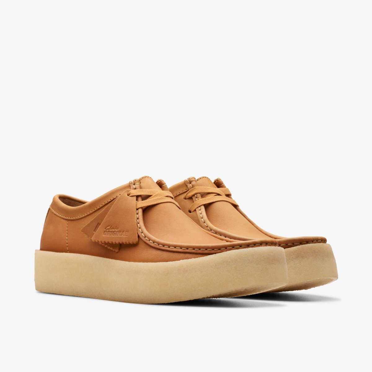 Clarks Wallabee Cup Mid Tan Leather Brown | WA2309487