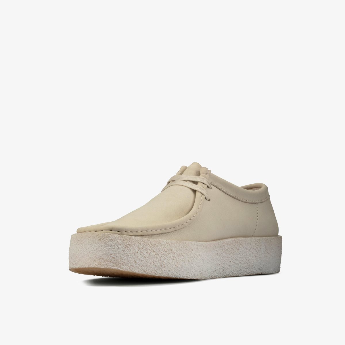 Clarks Wallabee Cup White Nubuck White | BA3975120