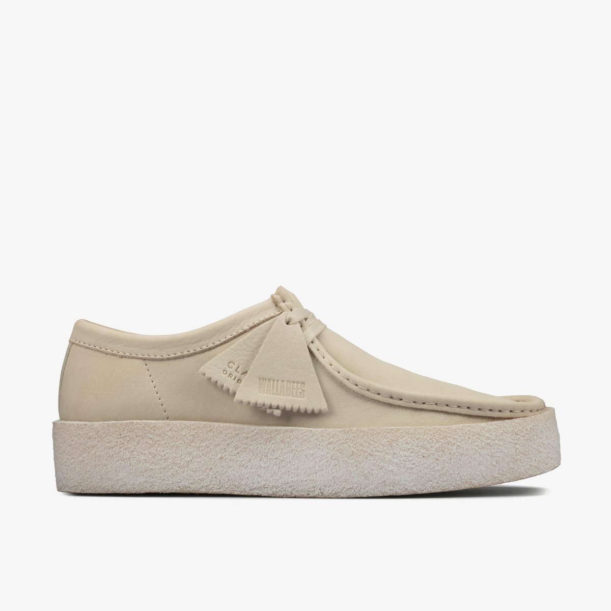 Clarks Wallabee Cup White Nubuck White | BA3975120