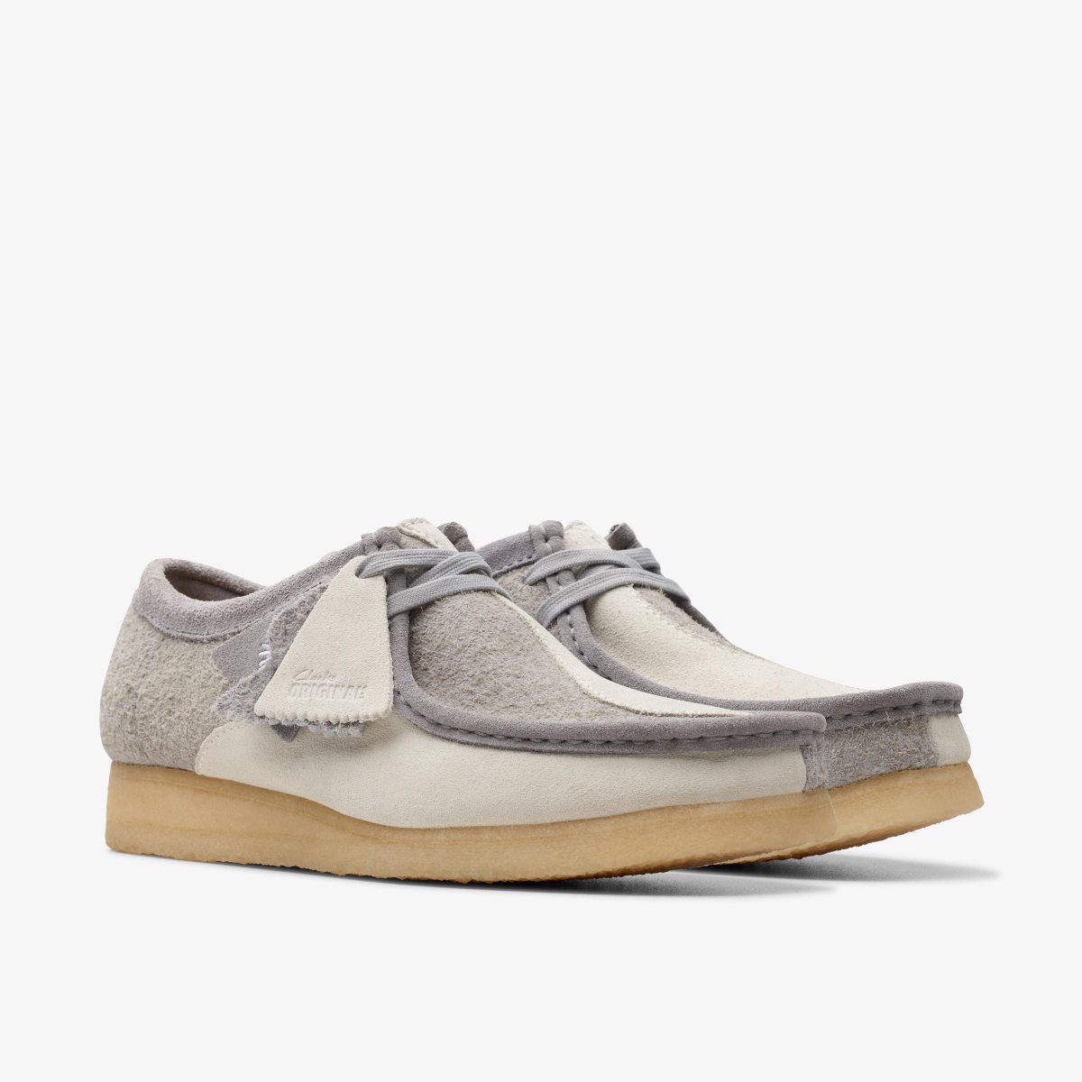 Clarks Wallabee Grey/Off White undefined | GR4102839