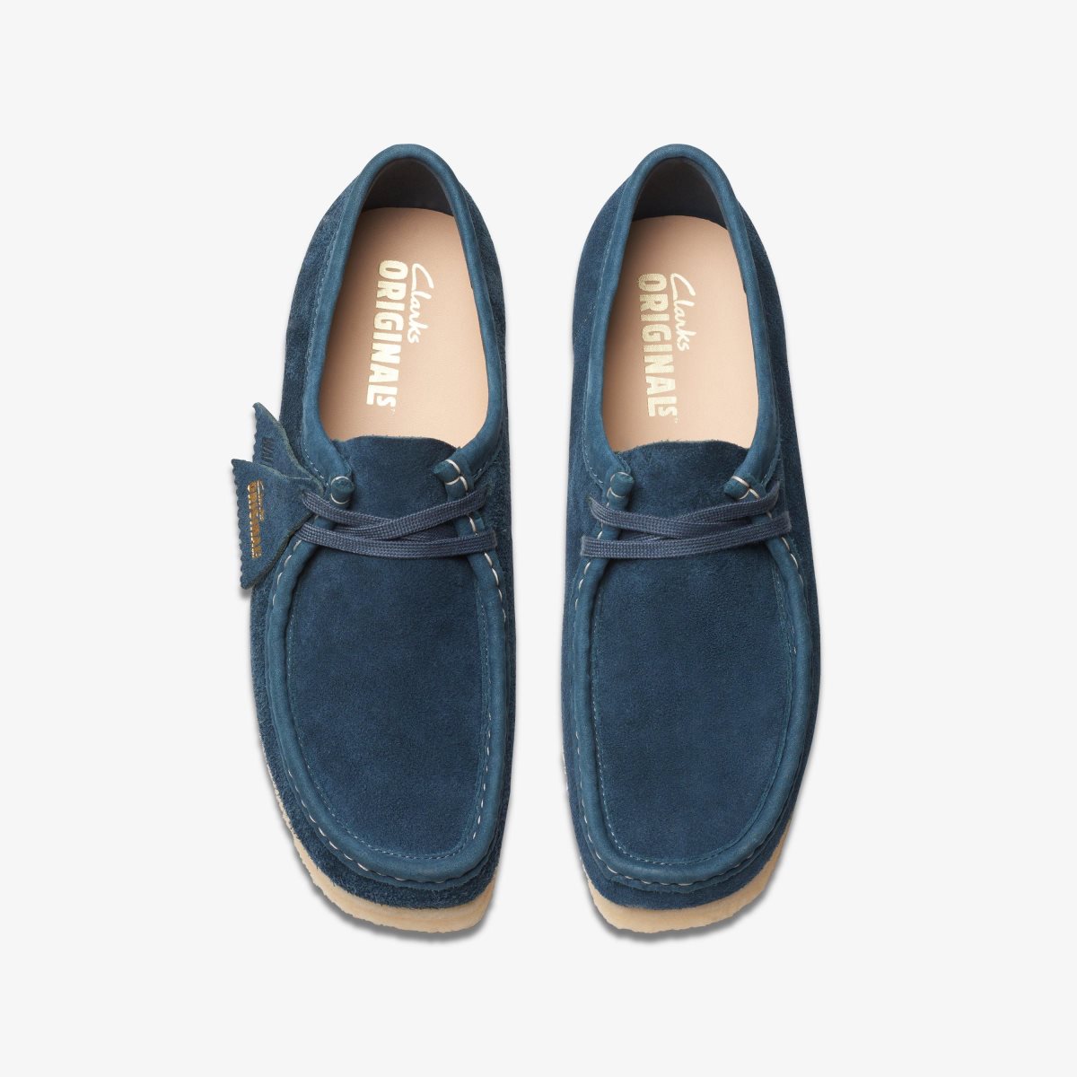 Clarks Wallabee Navy/Teal Suede Navy / Turquoise | FE4857126