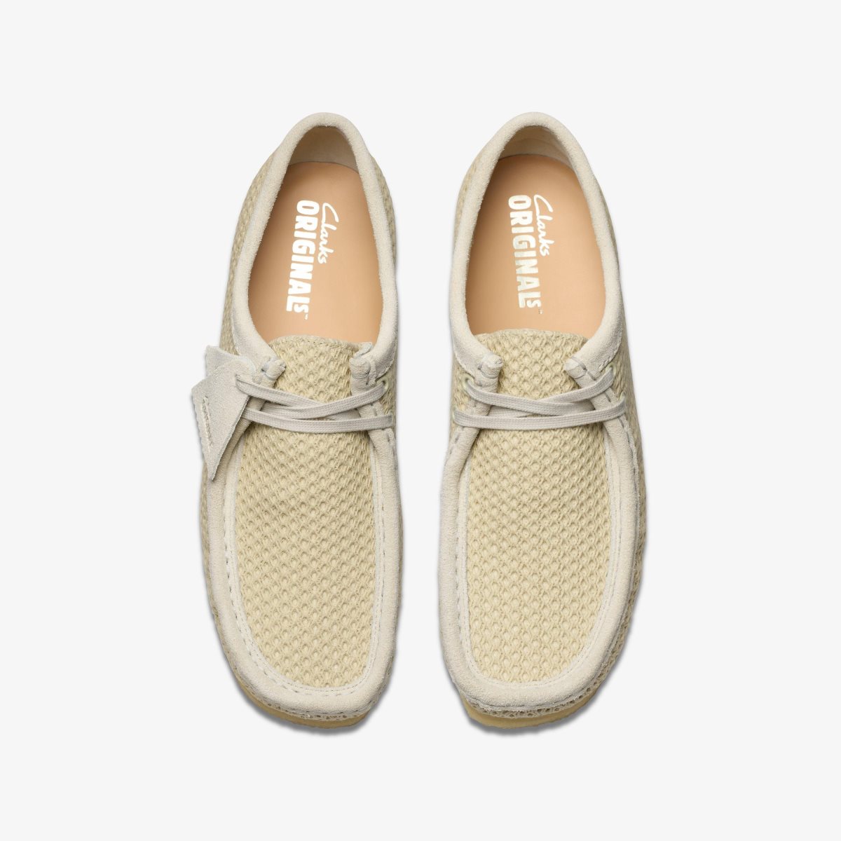 Clarks Wallabee Off White Mesh White | TO9178046