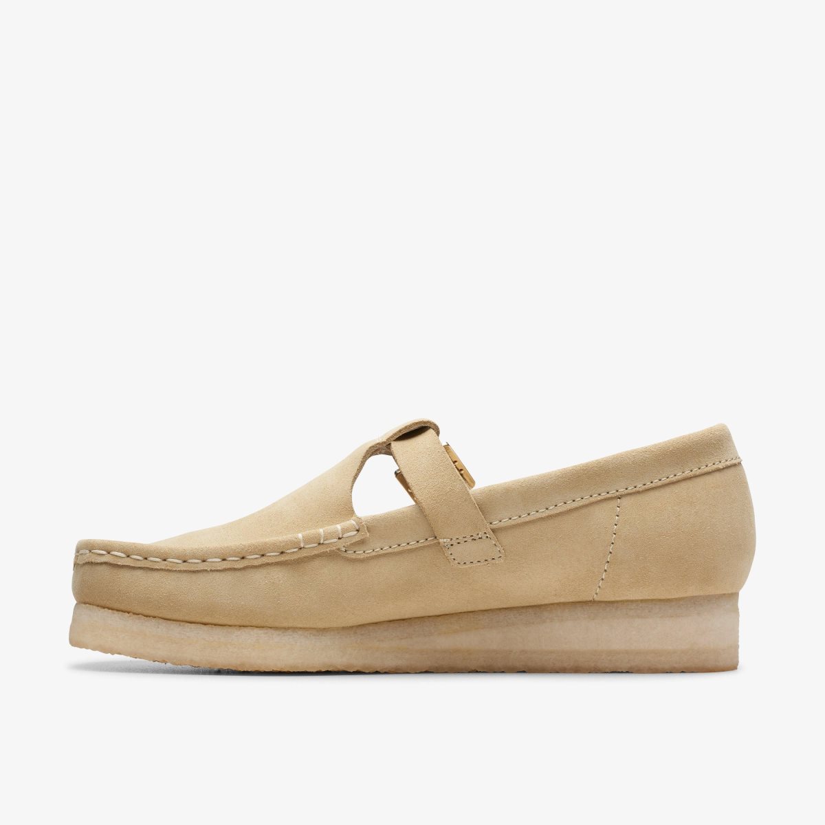 Clarks Wallabee T-Bar Maple Suede Maple | TJ9407536