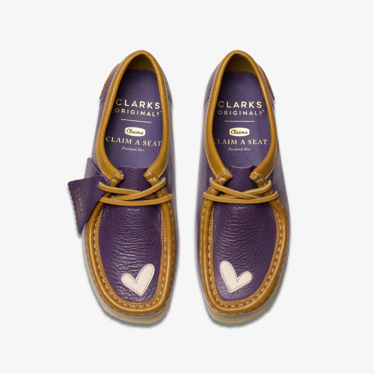 Clarks Wallabee X Claima Purple Combination Purple | NC5187304